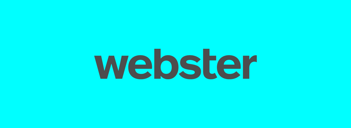 Webster's new logo